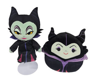 Disney Villains Maleficent Stuffed Plush 10 Inch Squishmallows 8 Inch Lot of 2